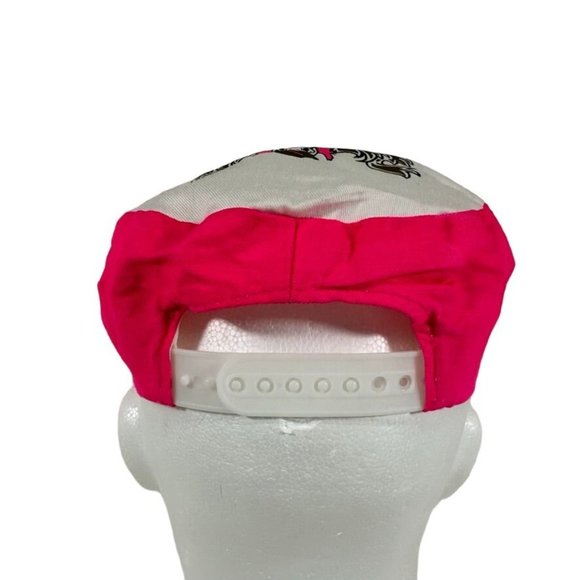 Vintage CIRCUS CIRCUS Hotel Casino LAS VEGAS Painters Cap Pink White Snapback - Picture 6 of 10
